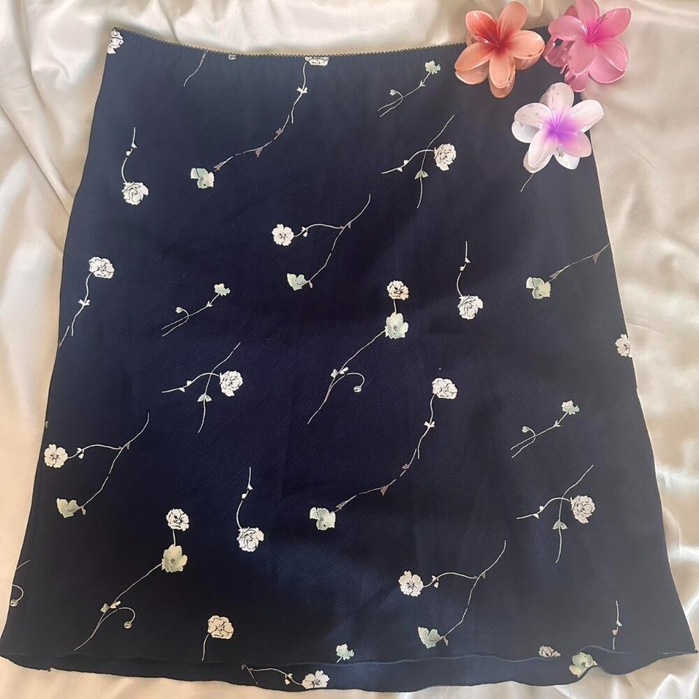 vintage 90s floral skirt
